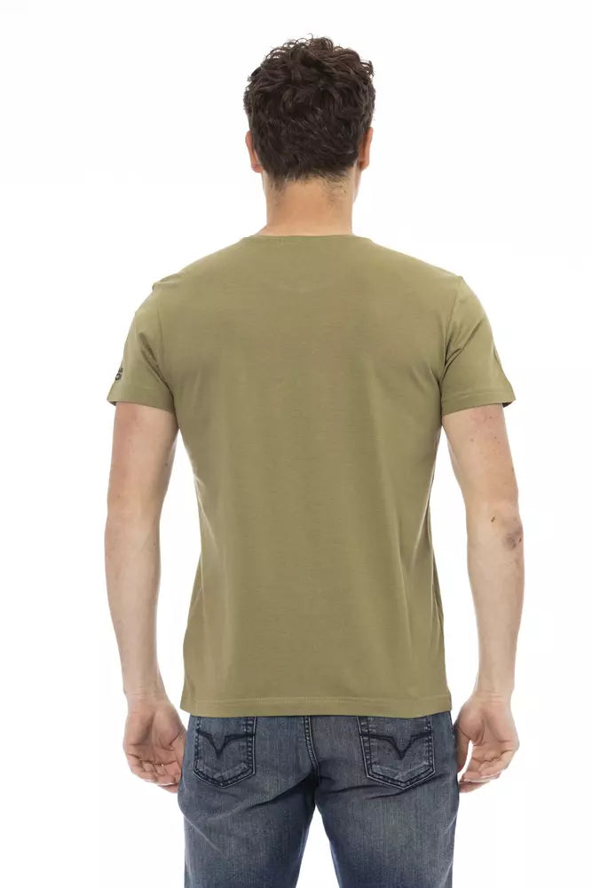 Trussardi Action Grøn Bomuld Herre T-shirt