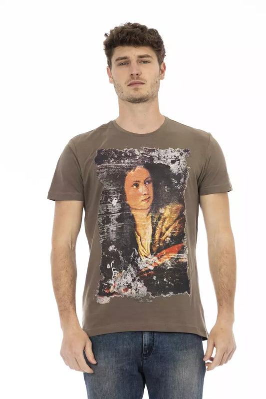 Trussardi Action Brun Bomuld Herre T-shirt