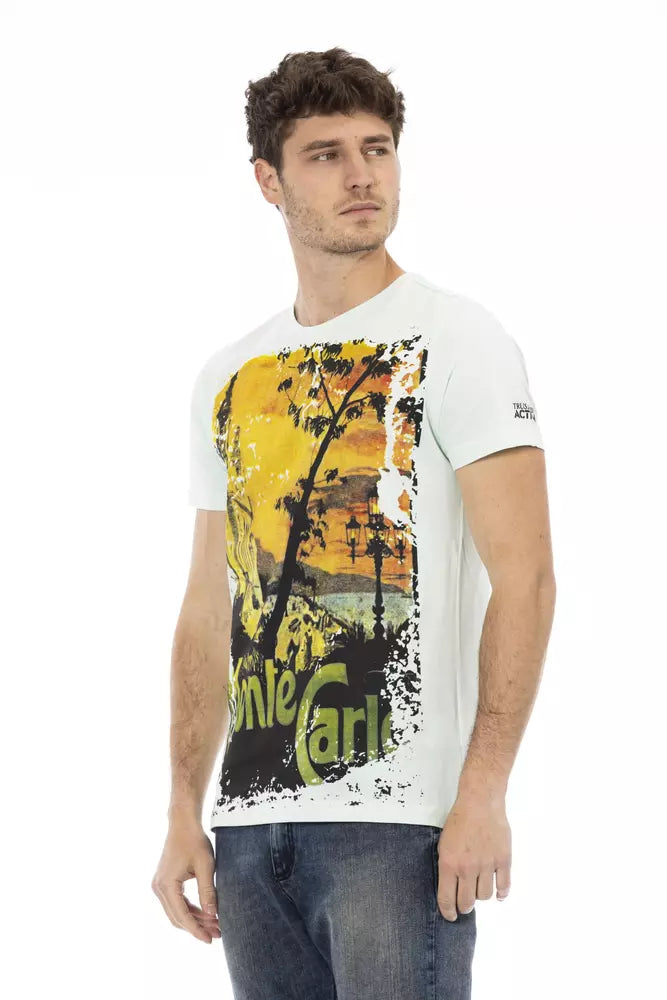 Trussardi Action Lyseblå Bomuld Herre T-shirt