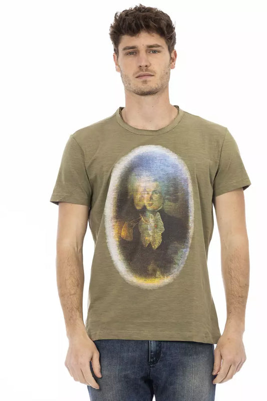 Trussardi Action Grøn Bomuld Herre T-shirt