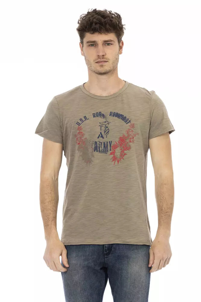 Trussardi Action Grøn Bomuld Herre T-shirt