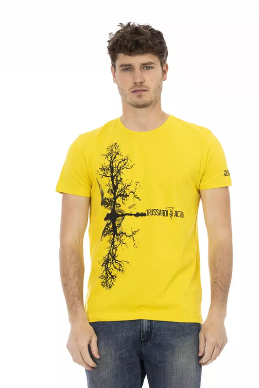 Trussardi Action Gul Bomuld Herre T-shirt