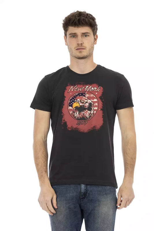 Trussardi Action sort bomuld herre T-shirt
