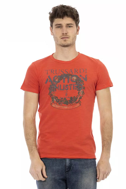 Trussardi Action Rød Bomuld Herre T-shirt