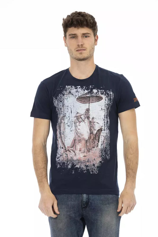 Trussardi Action Blå Bomuld Herre T-shirt