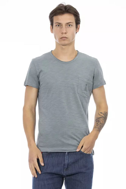 Trussardi Action Gray Cotton Men's T-Shirt