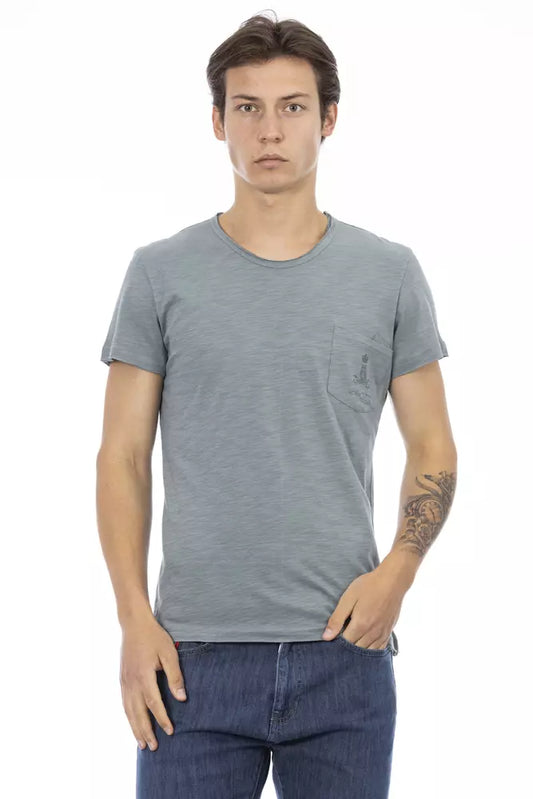 Trussardi Action Gray Cotton Men's T-Shirt