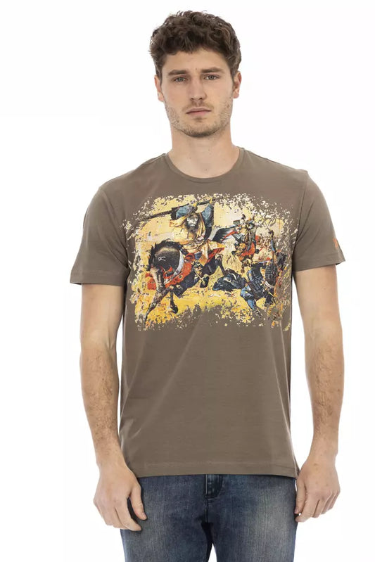Trussardi Action Brun Bomuld Herre T-shirt