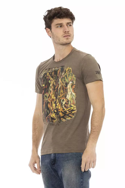 Trussardi Action Brun Bomuld Herre T-shirt