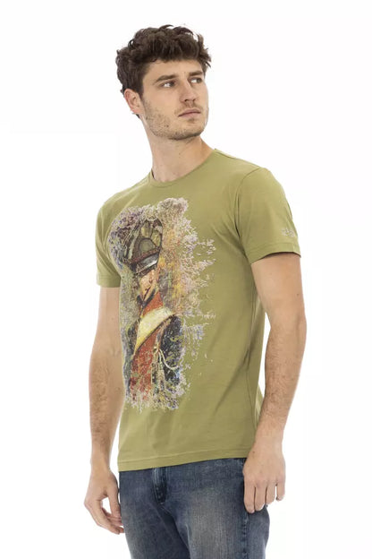 Trussardi Action Grøn Bomuld Herre T-shirt