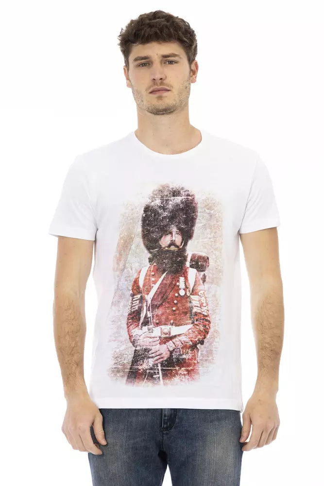 Trussardi Action Hvid Bomuld Herre T-shirt