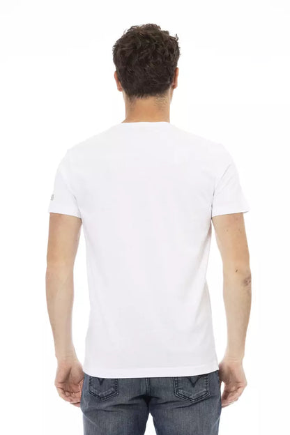Trussardi Action Hvid Bomuld Herre T-shirt