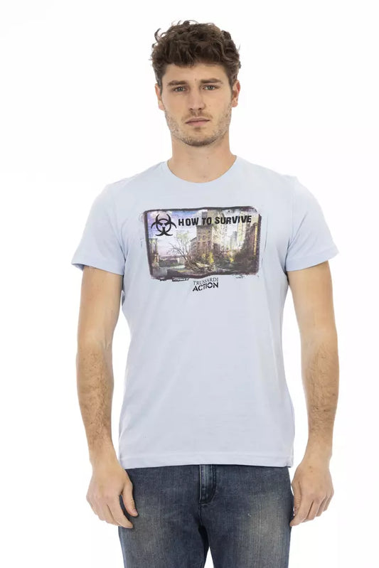 Trussardi Action Lyseblå Bomuld Herre T-shirt