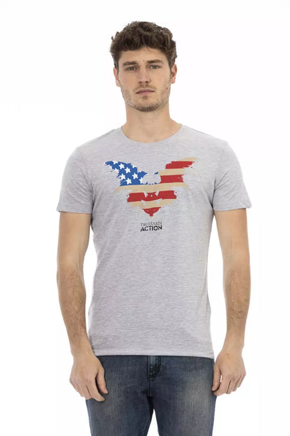 Trussardi Action Grå Bomuld Herre T-shirt