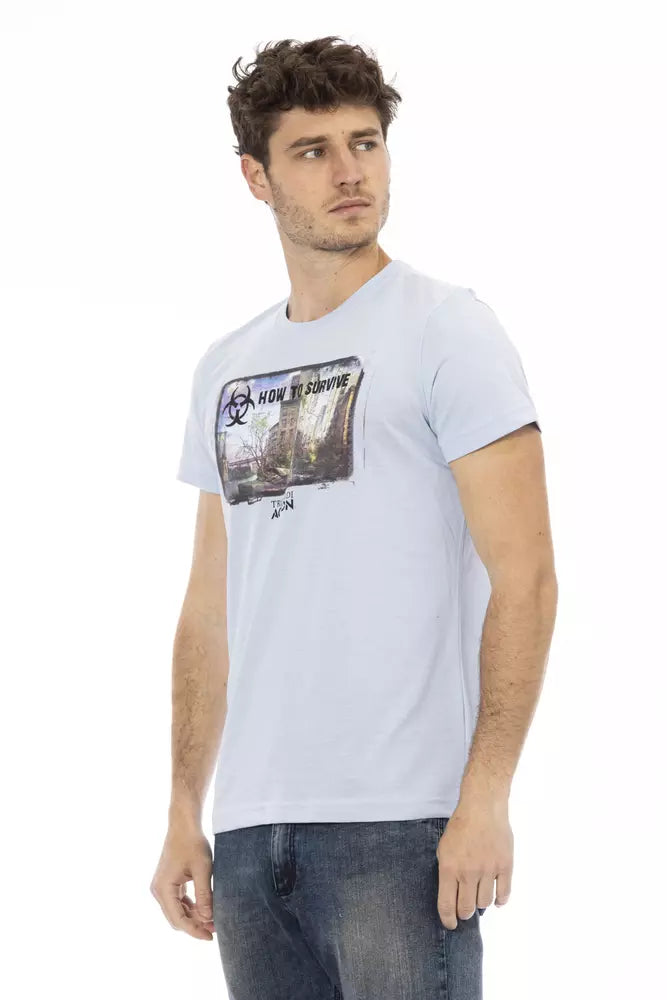 Trussardi Action Lyseblå Bomuld Herre T-shirt
