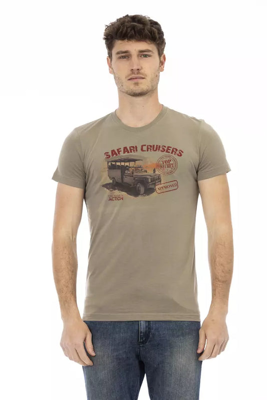 Trussardi Action Grøn Bomuld Herre T-shirt