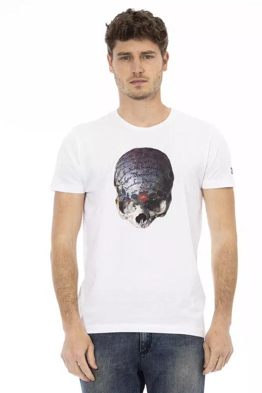 Trussardi Action Hvid Bomuld Herre T-shirt