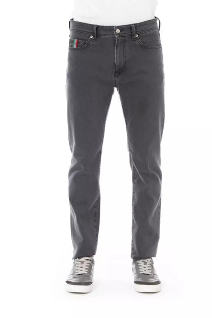 Baldinini Trend Grå Bomuld Herrejeans