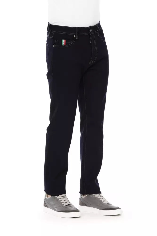 Baldinini Trend Blå Bomuld Regular Herrejeans