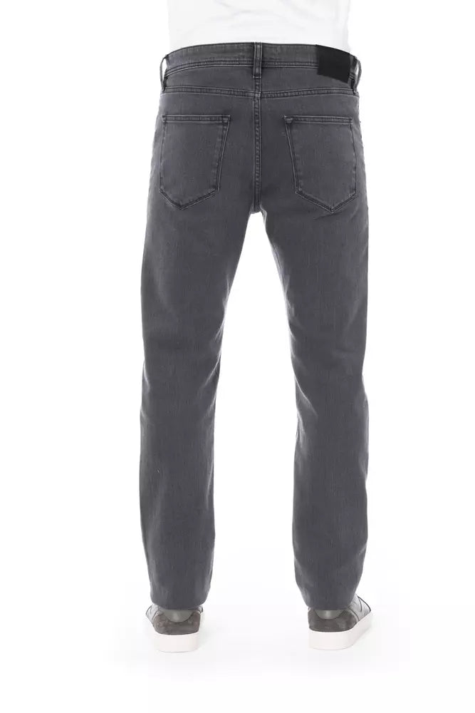 Baldinini Trend Grå Bomuld Herrejeans