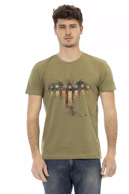 Trussardi Action Grøn Bomuld Herre T-shirt