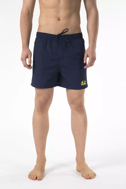 Just Cavalli Blue Nylon Men Swimwear Short