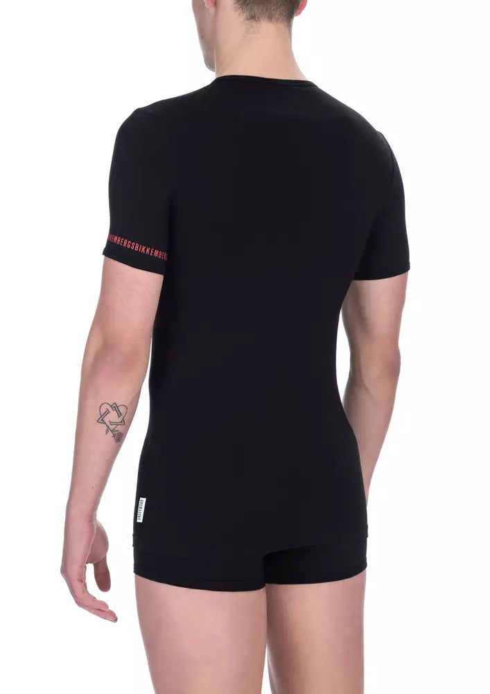 Bikkembergs Black Cotton Men's T-Shirt