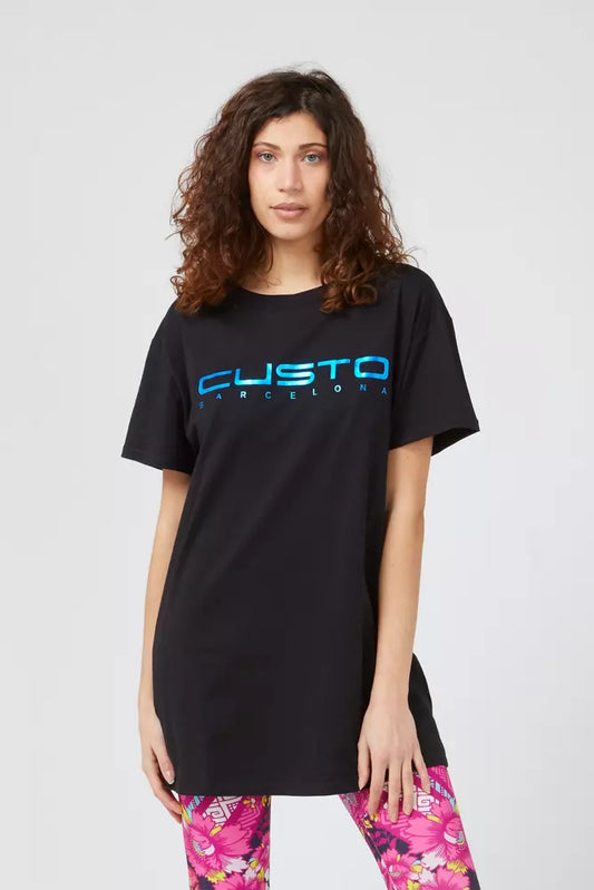 Custo Barcelona Blå Bomuld Dame T-shirt