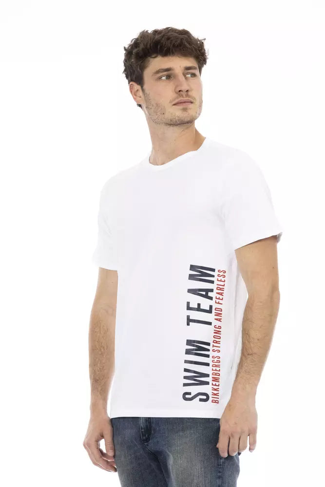 Bikkembergs White Cotton Men's T-Shirt