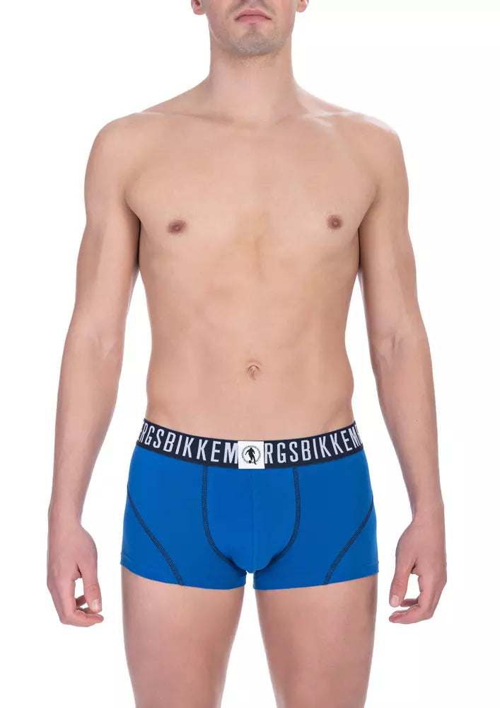 Bikkembergs Blue Cotton Men Underwear Trunk