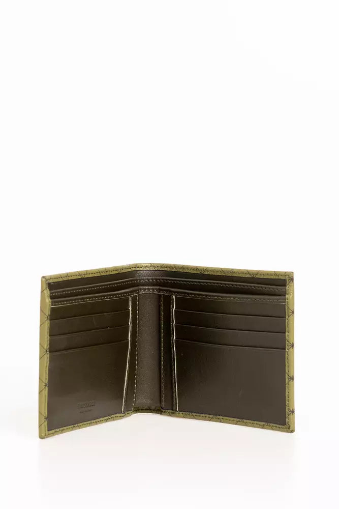 Trussardi Green Leather Men Wallet