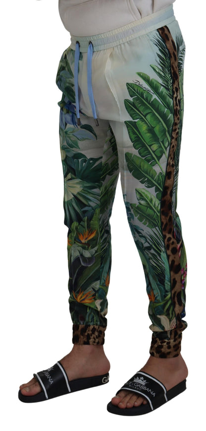 Dolce &amp; Gabbana flerfarvede silke statementbukser