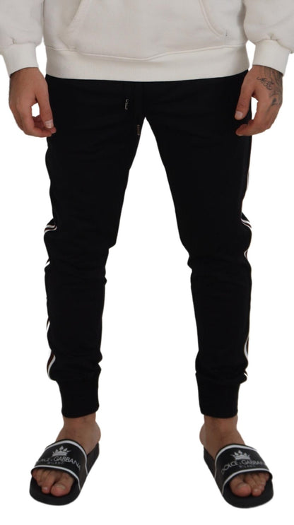 Dolce &amp; Gabbana Chic sorte bomuldsdesignerbukser