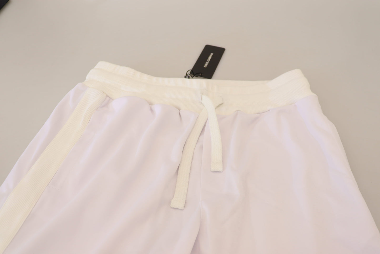 Dolce &amp; Gabbana Elegante Hvide Joggerbukser for Sofistikeret Komfort