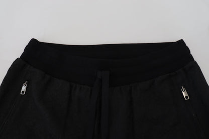 Dolce &amp; Gabbana elegante sorte joggingbukser til den moderne mand