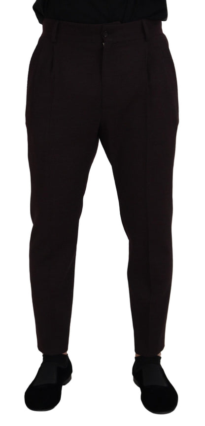 Dolce &amp; Gabbana Elegante Brune Bukser i Bomuldsblanding