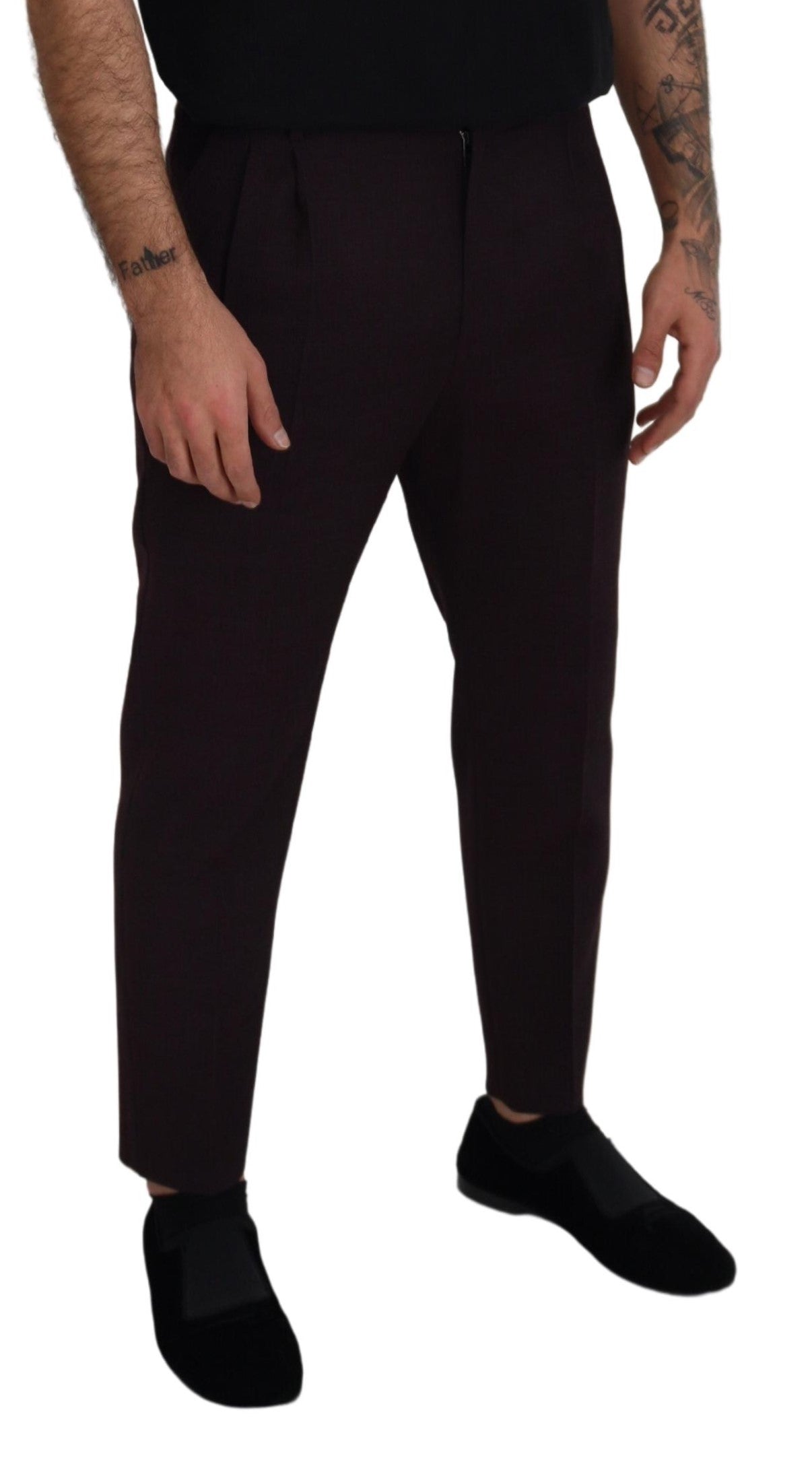 Dolce &amp; Gabbana Elegante Brune Bukser i Bomuldsblanding