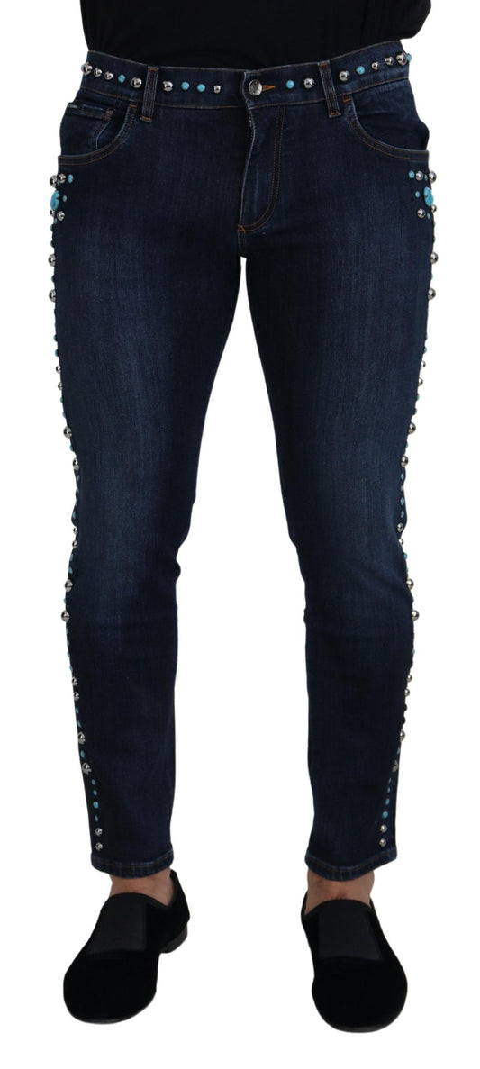 Dolce &amp; Gabbana Nittede Opulence Denim Jeans