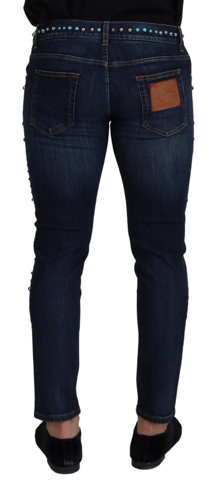 Dolce &amp; Gabbana Nittede Opulence Denim Jeans