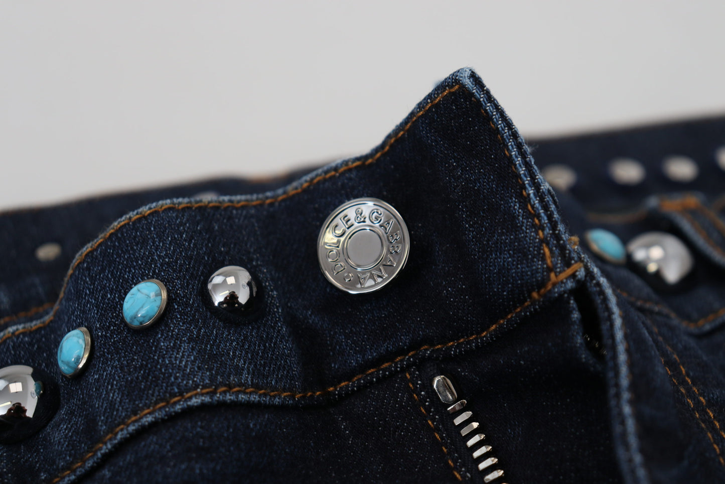 Dolce &amp; Gabbana Nittede Opulence Denim Jeans