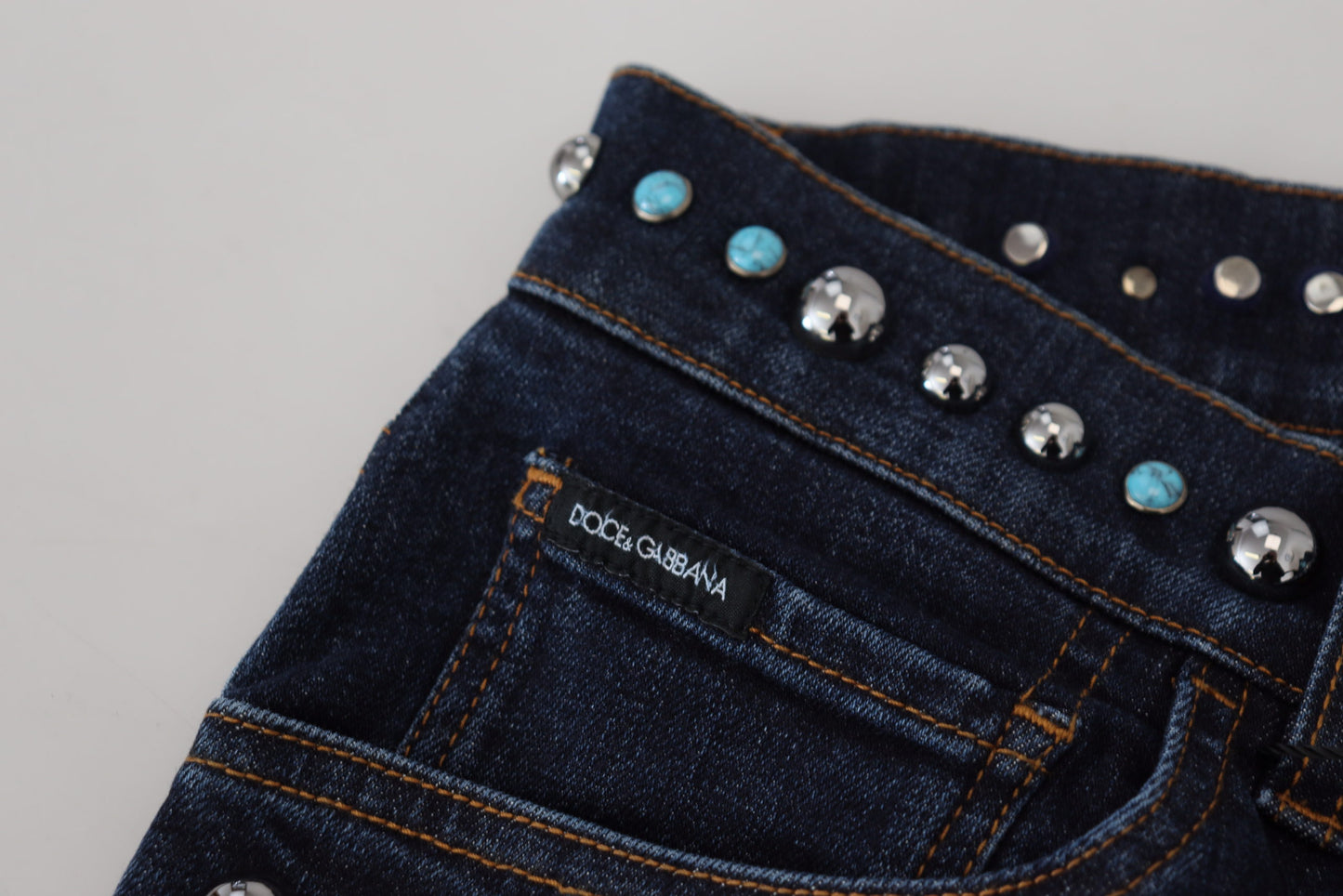 Dolce &amp; Gabbana Nittede Opulence Denim Jeans