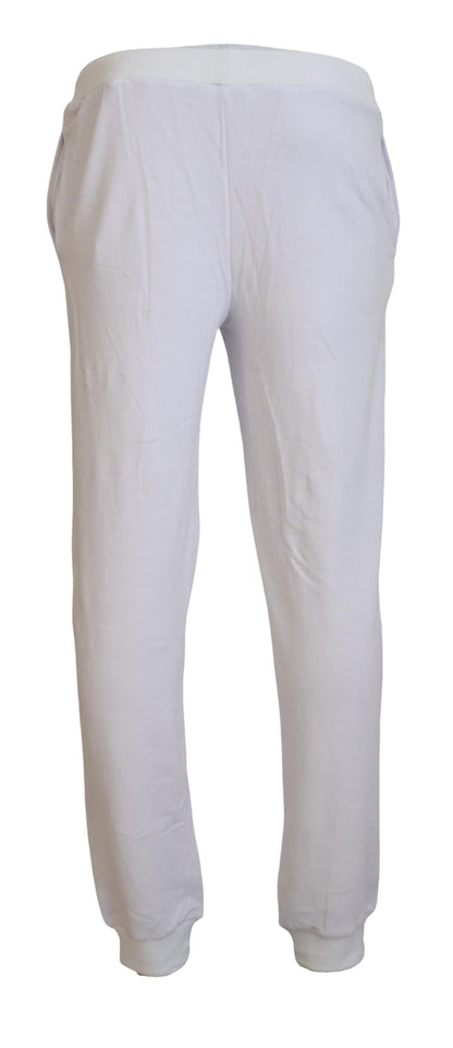 John Galliano Chic Hvide Joggingbukser - Afslappet Elegance