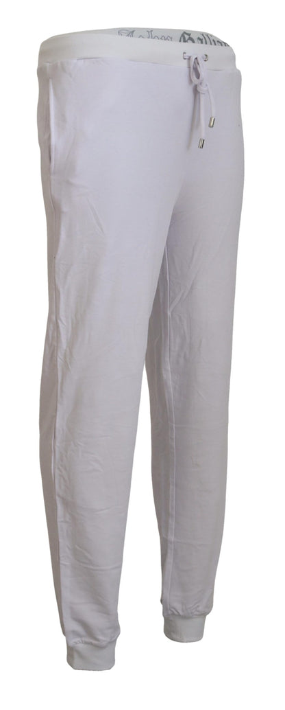 John Galliano Chic Hvide Joggingbukser - Afslappet Elegance