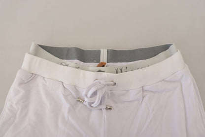John Galliano Chic Hvide Joggingbukser - Afslappet Elegance
