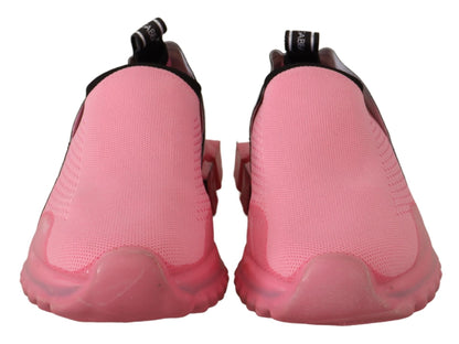 Dolce &amp; Gabbana Chic Pink Sorrento Slip-On Sneakers