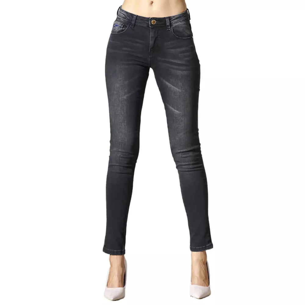 Yes Zee Black Cotton Dame Jeans