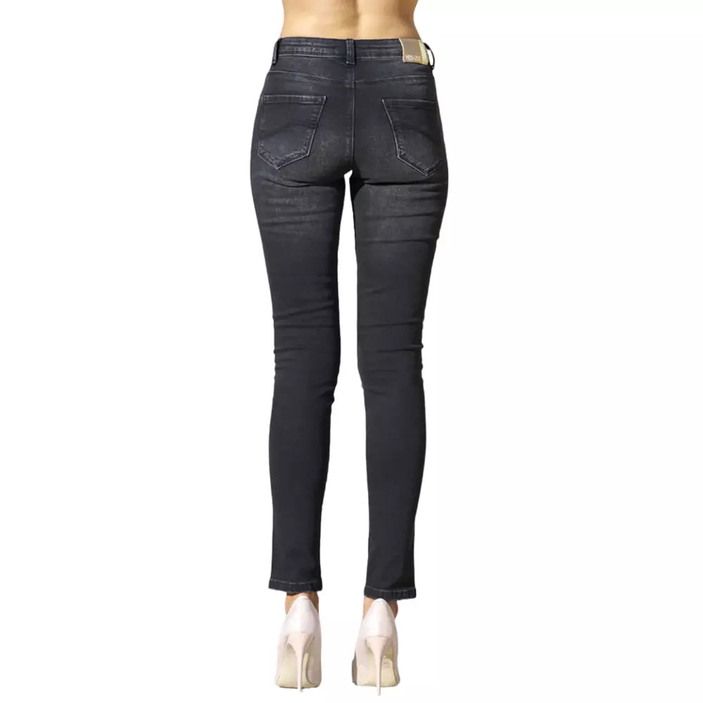 Yes Zee Black Cotton Dame Jeans