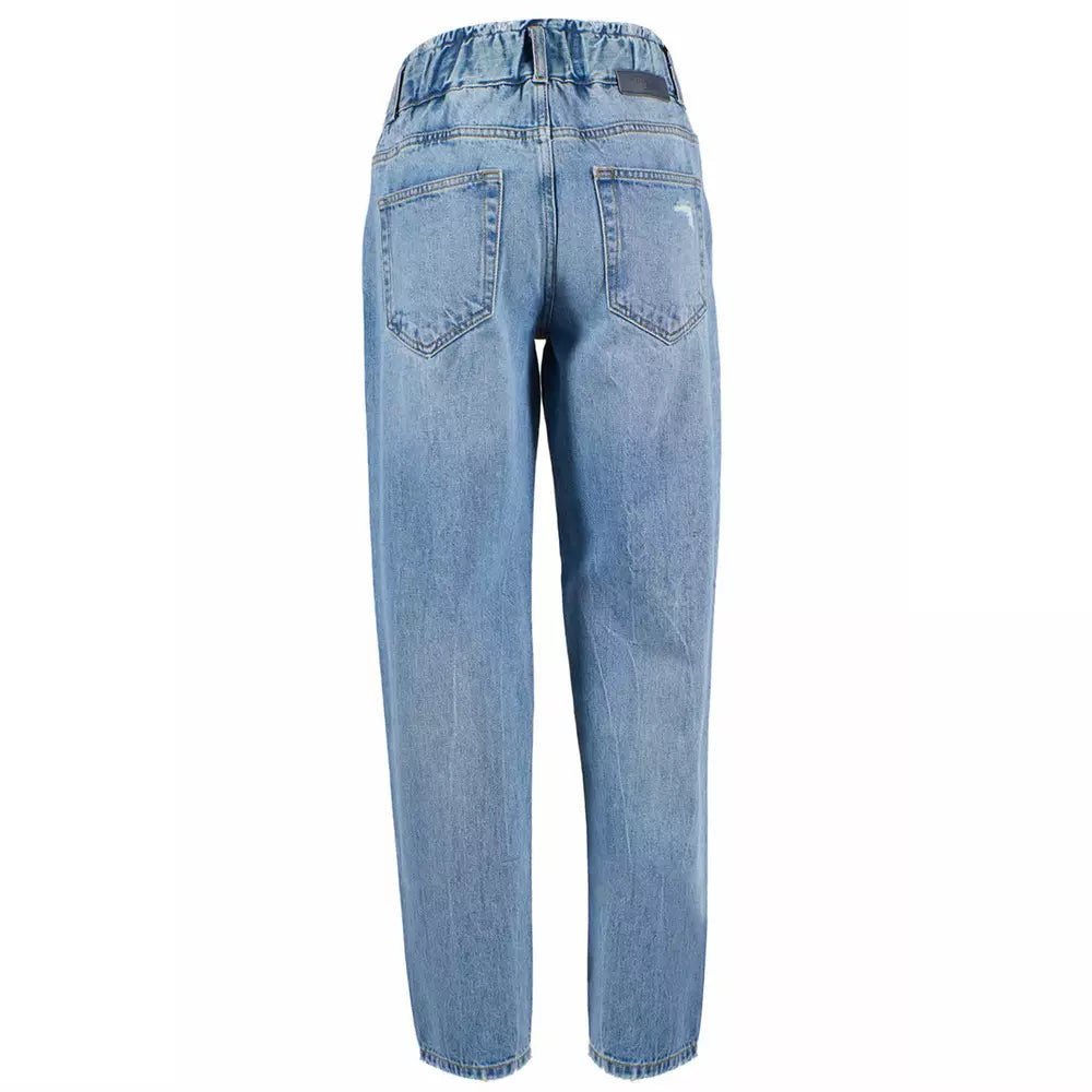 Yes Zee Blue Cotton Damejeans