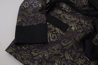 Dolce &amp; Gabbana Guld Jacquard Morgenkåbe Jakke