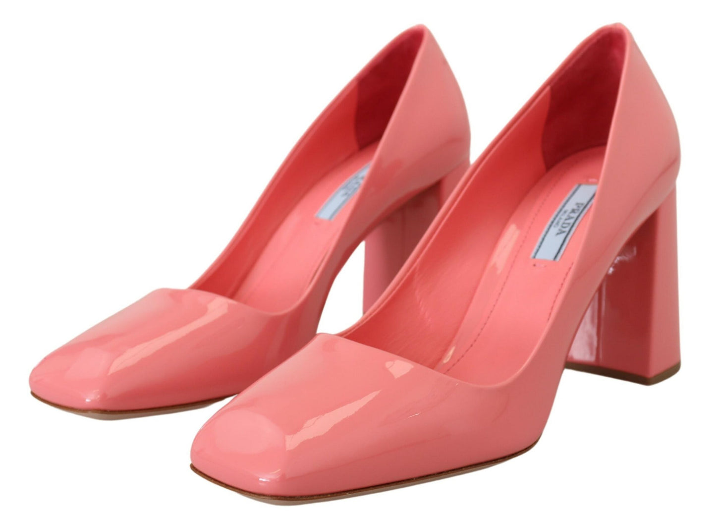 Prada Elegant Square Toe Pink hæle